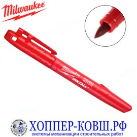 Маркер Milwaukee INKZALL с тонким пером красный арт. 48223170