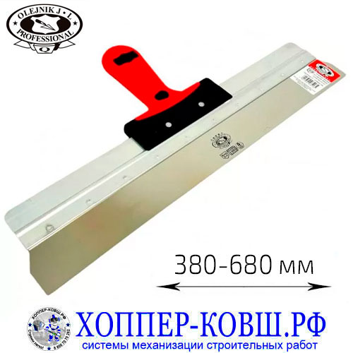 Шпатель Olejnik с узким плотном 0,5 мм, прорезиненная ручка